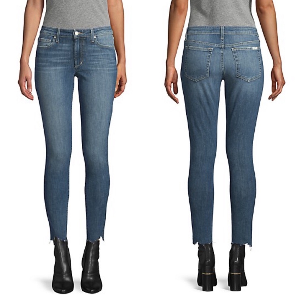 Joe’s Jeans skinny ankle distressed jeans, raw hem